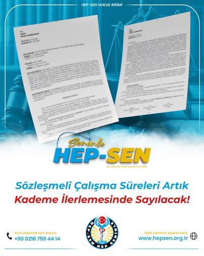 Sözleşmeli Çalışma Süreleri Artık Kademe İlerlemesinde Sayılacak